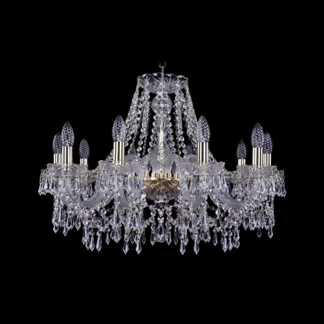 Подвесная люстра Bohemia 1403 1403/10/240/G (220V, хрусталь, на цепи, подсвечник, свеча)