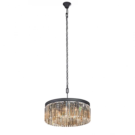 Подвесная люстра Vitaluce V5181-1/9 (220V, хрусталь, на цепи, круглые)