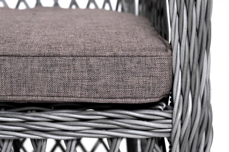 Обеденная группа плетеная на 6 персон, цвет графит 4SIS Катания KATS2C4T-6-SET graphite