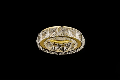 Встраиваемый светильник хрустальный Dio D'Arte Osimo Gold GU10.5.14.9.100 G (220V, круглые)