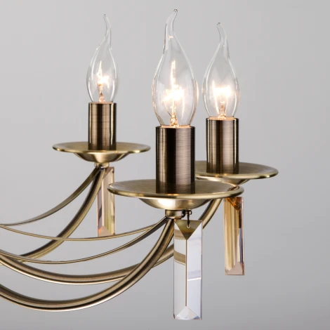 Подвесная люстра Eurosvet Volare 60087/8 античная бронза