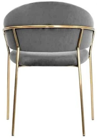 Стул Whispered Enchantment Hesby (Металл/Велюр, Зеленый) арт.HSBI_DC114_grey