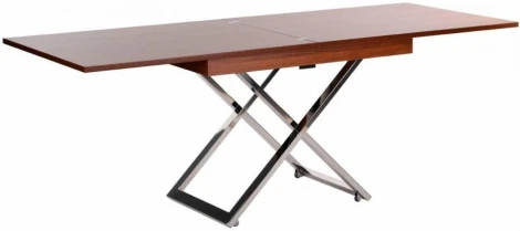Стол-трансформер Левмар Cross D44/S79 миланский орех/ опоры нерж.сталь