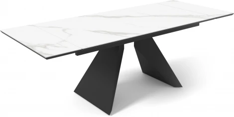 Стол DikLine SKB160 Керамика FNZ 9206037 (белая)/подстолье черное/опоры черные (2 уп.) арт.00-00072183