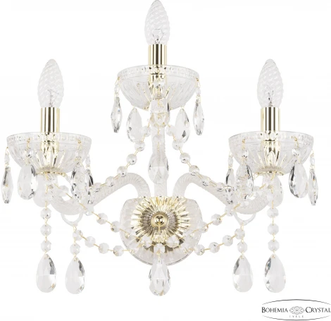 Бра Bohemia 5413 5413B/2+1/165 G Clear/M-1G