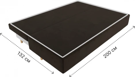 Диван прямой Лига-033 (Коричневый/Микровельвет) Лига Диванов арт.121079