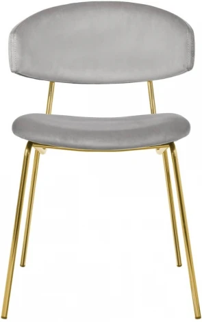 Стул Elle серый с золотыми ножками Bradex Home (арт.RF 0719)