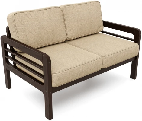 Диван Arsko прямой Бергер М венге рогожка бежевая