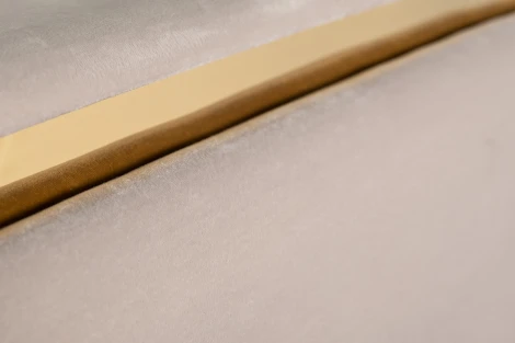 Кровать Garda Decor 102AN-KRO-3180-SER (Черный/Серый)