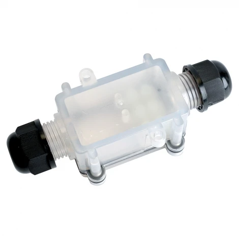 Распределительная коробка на 2 выхода (прозрачный) Stekker 50128