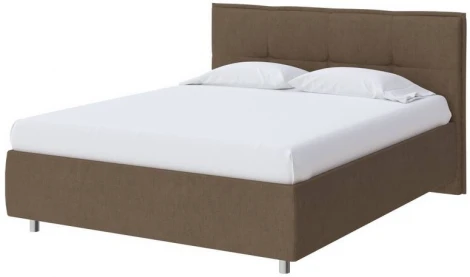 PROxSON Кровать Lino без основания (Ткань: Рогожка Тетра Ореховый) 80x190