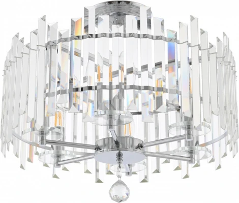 Потолочная люстра хрустальная на штанге Arte Milano Sorrento-2409 372409/6/100/470 CR (220V)