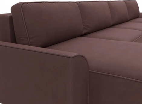 Диван п-образный Лига-048 НПБ лонг Лига Диванов (Замша) арт.128360