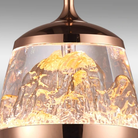 Подвесной светильник iLedex Rocks 8278P-1 RGD ROSE GOLD (220V, на проводе)