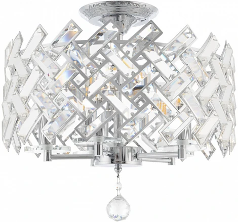 Потолочная люстра хрустальная на штанге Arte Milano Sorrento-7019 377019/5/50/390 CR (220V)