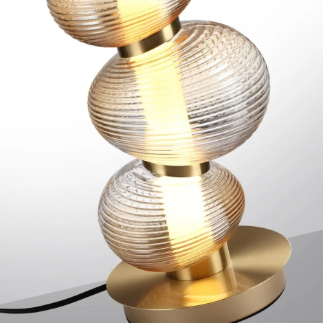 Настольная лампа Odeon Light Bruco 5095/12TL латунный/янтарный градиент/металл/стекло LED 12W 4000K (220V, выключатель)