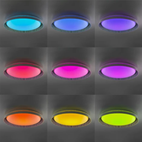 Потолочный светильник RGB круглый светодиодный с пультом Citilux Mega CL752452G (220V, круглые)