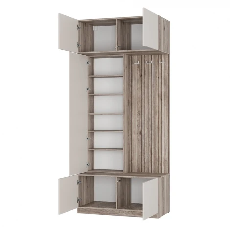 Прихожая БТС Урбан ПР-03, Дуб смоки, Кашемир