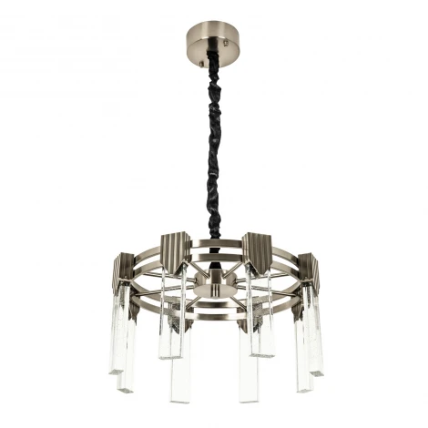 Подвесная люстра светодиодная хрустальная с регулировкой цветовой температуры Modelux MODESTYLE MS.8027.8 GR