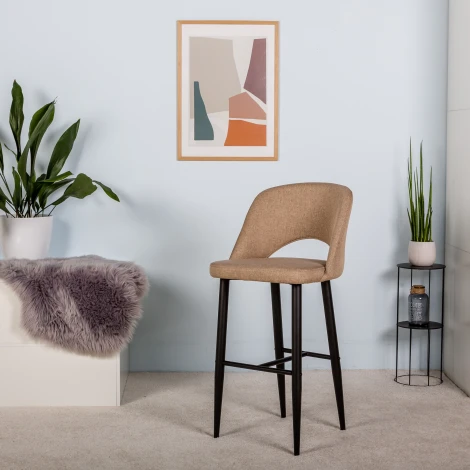 Стул барный R-Home Lars Браун/Черный