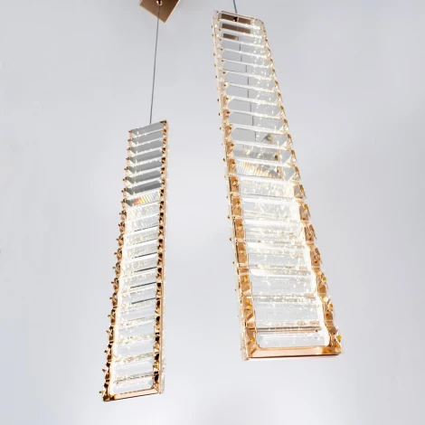 Подвесной светильник светодиодный хрустальный Modelux MODESTYLE MS.88909.3 GD