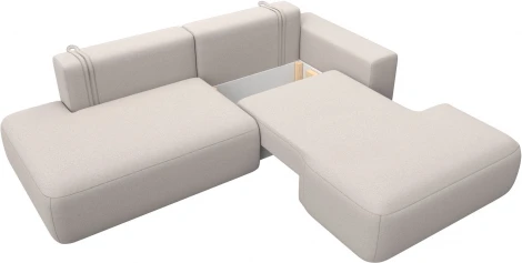 Диван угловой Лига-036 НПБ Модерн правый угол Лига Диванов (Замша) арт.127782