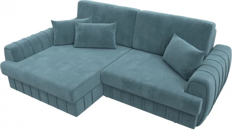 Диван угловой Лига-057 НПБ угол левый Лига Диванов (Велюр) арт.129269L