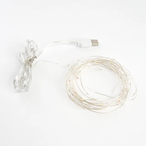 Гирлянда линейная Feron CL575 48183 Роса, статичная, 5м USB 2700K