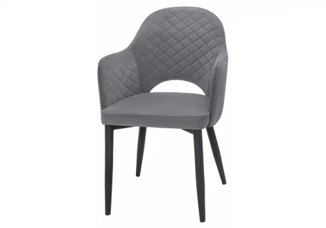 Обеденный стул на металлокаркасе Woodville Vener gray new 11866