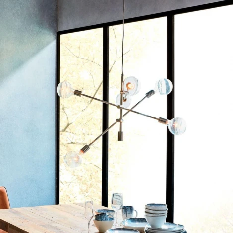 Подвесная люстра Mobile Chandelier - Large 6 Хром ImperiumLoft Large (191623-22) (220V, на проводе)