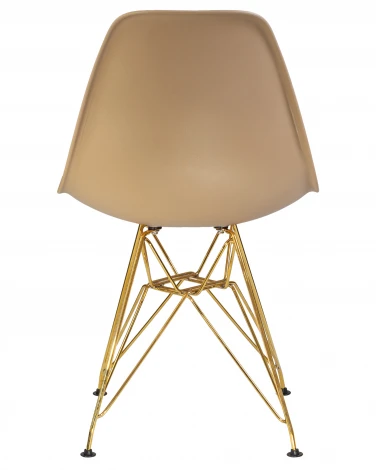 Стул обеденный DSR (ножки золотые, цвет бежевый (GR-03))