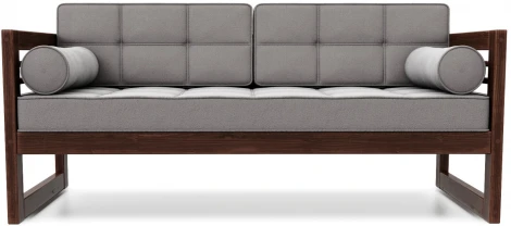 Диван Arsko прямой Сега Б орех велюр серый