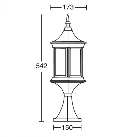 Наземный фонарь Oasis Light Bern 2 S 89804