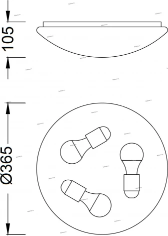 Потолочный светильник круглый Mantra Zero 5411 (220V)
