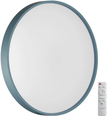 Настенно-потолочный светильник светодиодный Sonex Mavic 7745/EL COLOR SN пластик/белый/синий LED 70Вт 3000-6000К D480 IP43 пульт ДУ (220V, круглые)