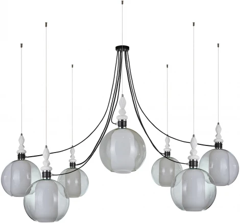 Подвесная люстра 33 Идеи PND182.07.17CH.003BL-M66TR (220V, на тросе, паук)