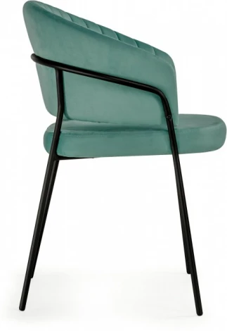 Стул на металлокаркасе Лео (Лео зеленый brandy light 10 / черный) Woodville арт.592484