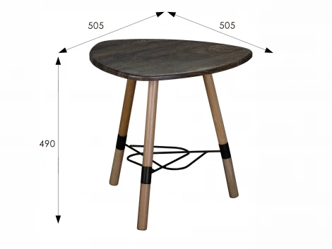 Стол журнальный Лючия 2104 черный/бук/дуб маррон от фабрики Mebelik