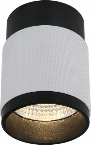 Точечный накладной светильник iLedex Delta 1955-10W-3000K-36 BK+WH (220V, круглые)