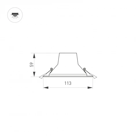 Встраиваемый точечный светильник Arlight 032431 (LED, 220V, круглые)
