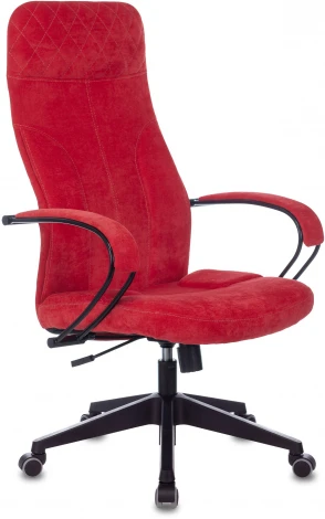 Кресло руководителя Бюрократ CH-608Fabric красный Velvet 88 крестовина пластик