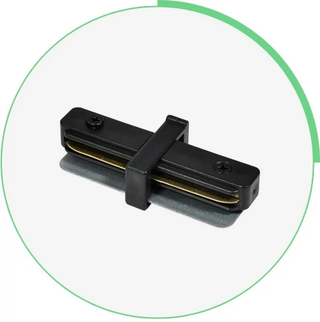 Коннектор прямой для накладного однофазного шинопровода Hesby Lighting Skylite HSBL_0004 (220V)