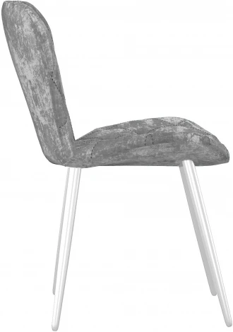 Стул DikLine 303 M13 светло-серый, ножки белые арт.00-00073893