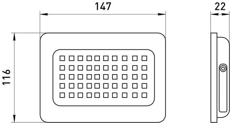 Прожектор уличный светодиодный ЭРА LPR-02 LPR-023-0-30K-050