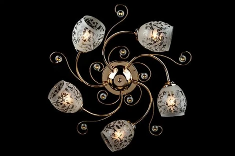 Потолочная люстра Eurosvet 9677 9677/5 золото