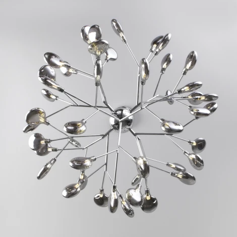 Подвесная люстра Bogate's Lamella 555 (220V, на тросе, шар, лепестки)