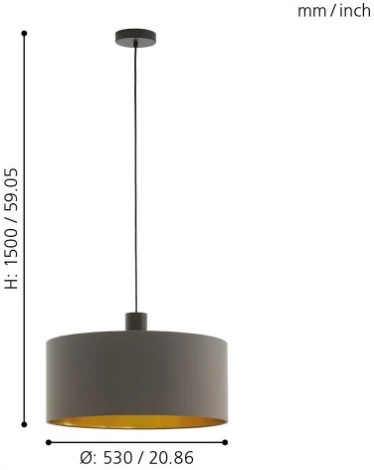 Подвесной светильник Eglo Concessa 1 97683