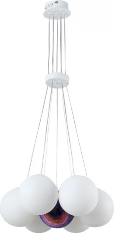 Подвесной светильник Kink Light Алди 08475-7,01 белый E27 7*5W (220V, на проводе, шарики)