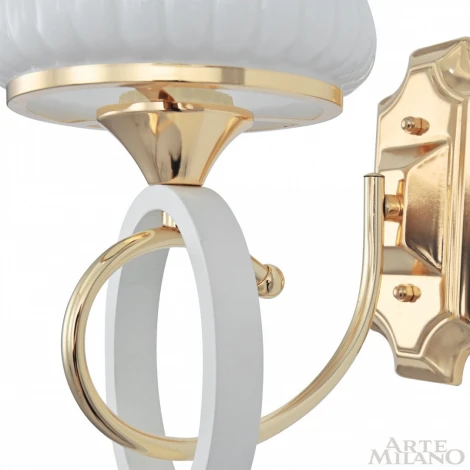 Бра Arte Milano Florentia-2387 302387/1W Wh/Gd (220V)