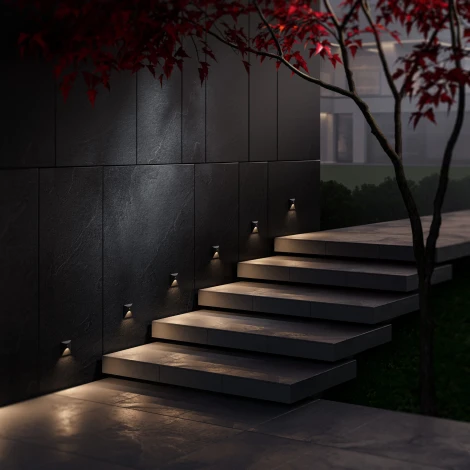 Подсветка светодиодная для лестниц встраиваемая IP65 Elektrostandard Move 40158/LED 3000K с датчиком движения Черный